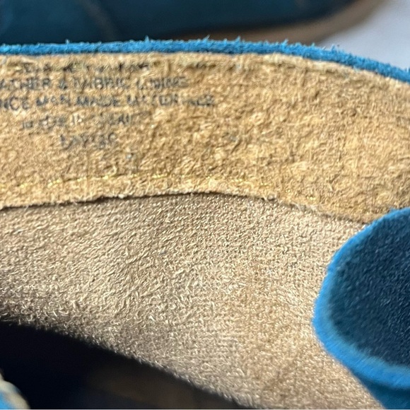 Born Temple II dark teal leather ankle boots women’s 11 - Picture 5 of 7